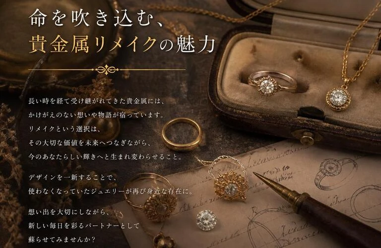 ヴィンテージに命を吹き込む、貴金属リメイクの魅力