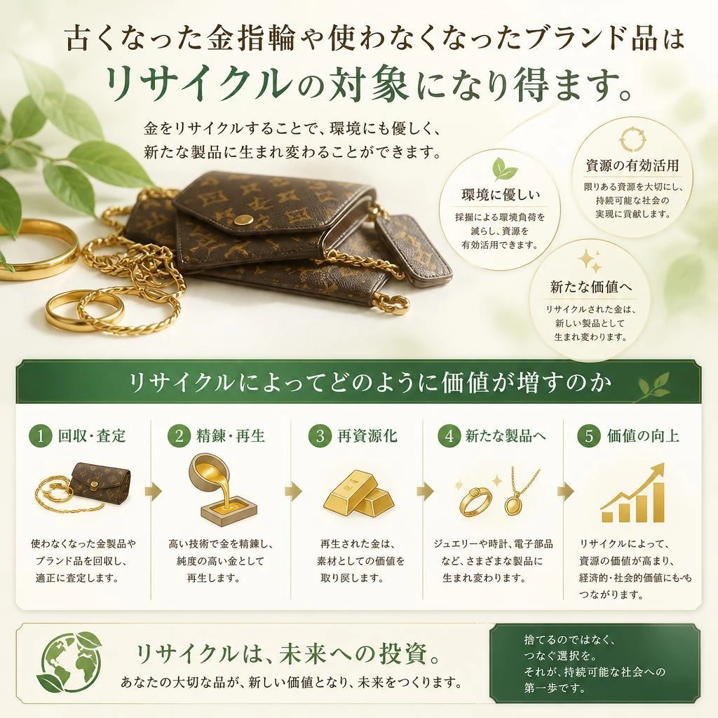 リサイクルとしての金指輪の価値