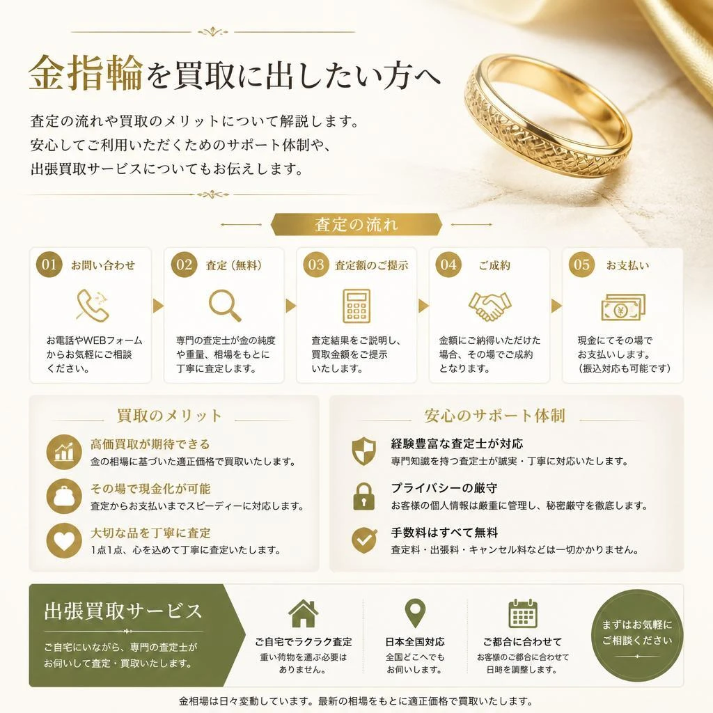 査定の流れと買取のメリット