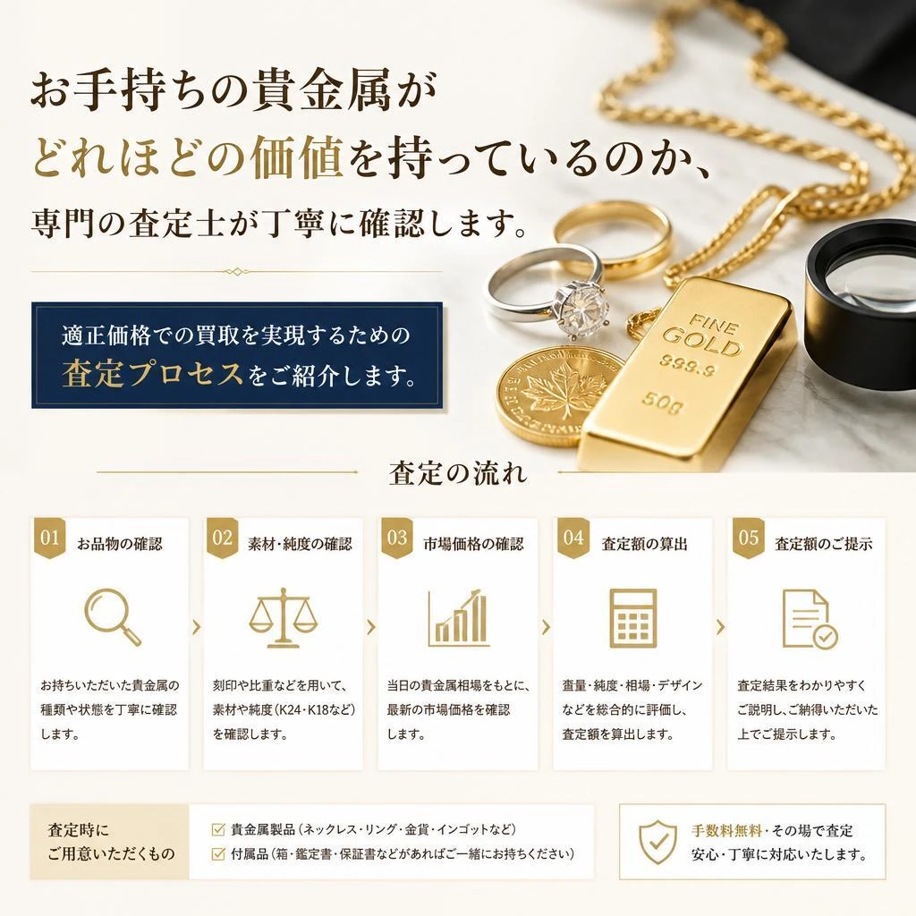 貴金属の正確な価値を知る