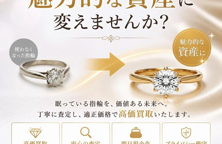 使わなくなった指輪を魅力的な資産に変えませんか？