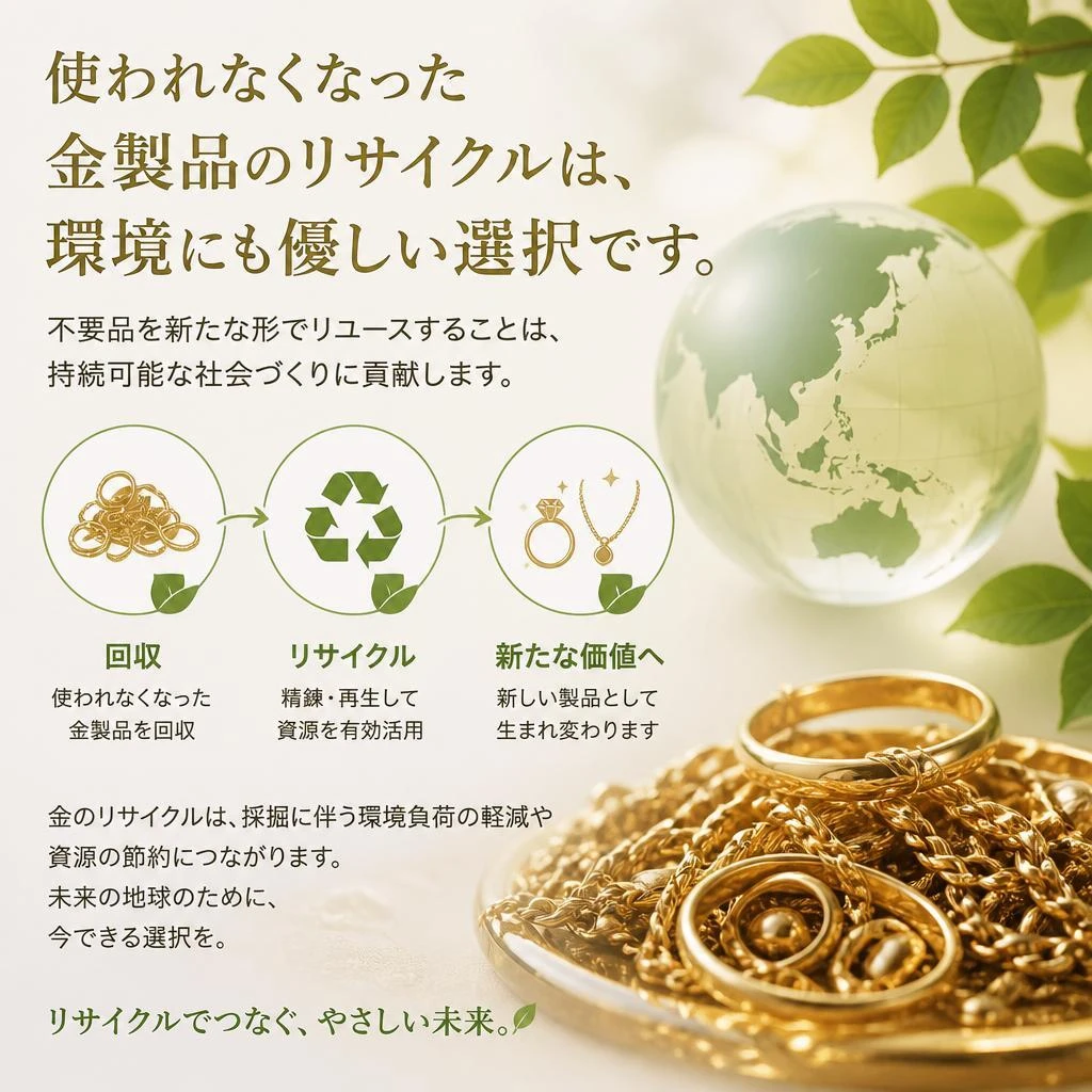 金製品のリサイクルがもたらす意義