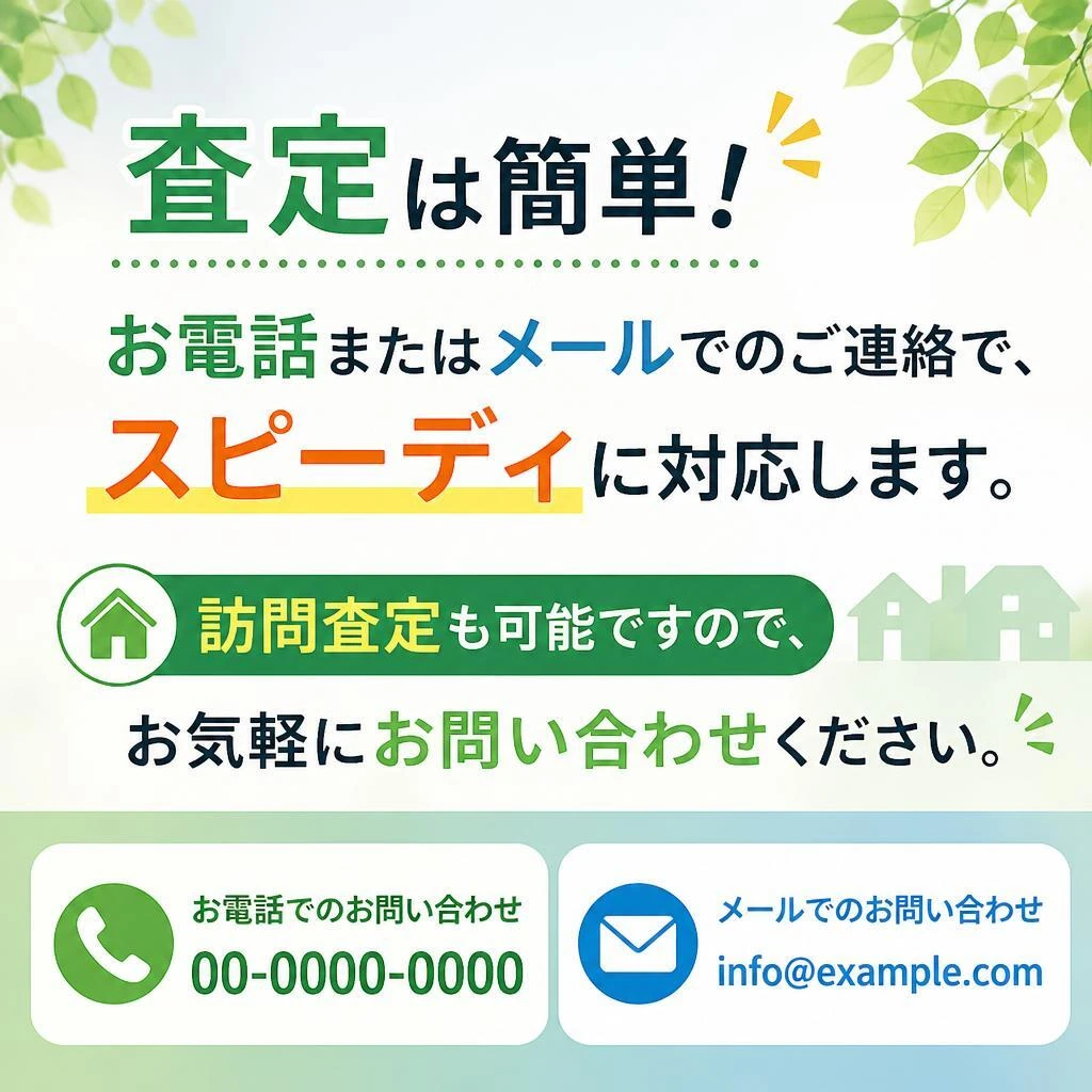 簡単ステップで査定依頼