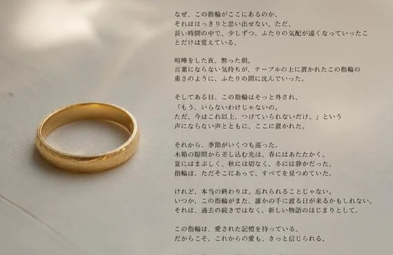 あなたの金の指輪、次の物語を紡いでみませんか