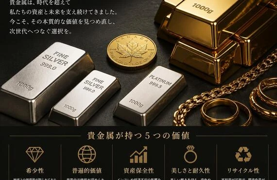 貴金属の価値を見直す。