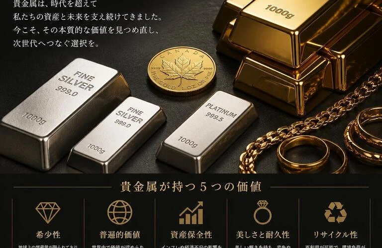 貴金属の価値を見直す。