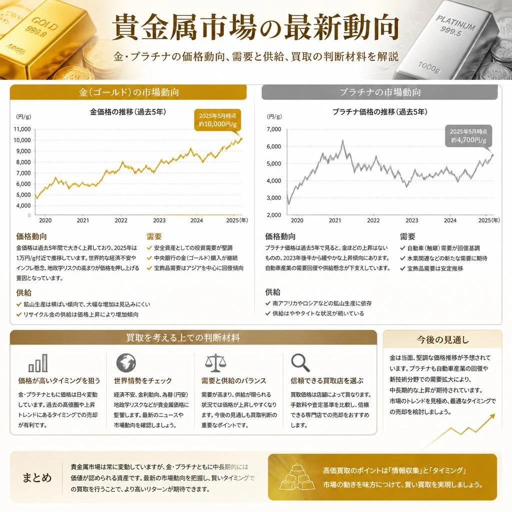 貴金属市場の現状とトレンド