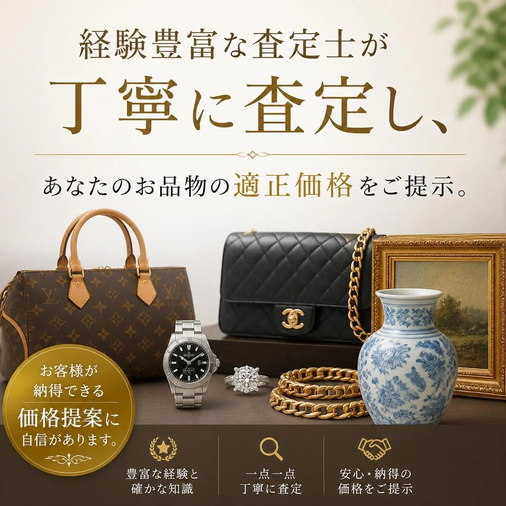 豊富な経験を持つ専門スタッフが査定！
