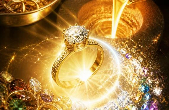 金の指輪、宝石の輝きをリサイクルして新たな宝に！